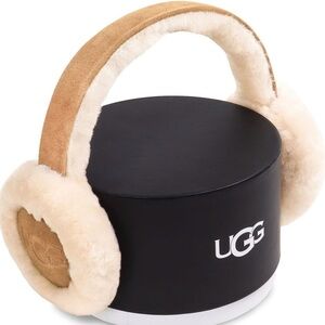 UGG womens Water Resistant Sheepskin Earmuffs With Embroidered Logo